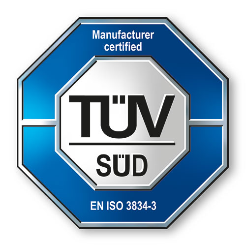 Tüv Süd Logo für die zertifizierung EN ISO 3834-3